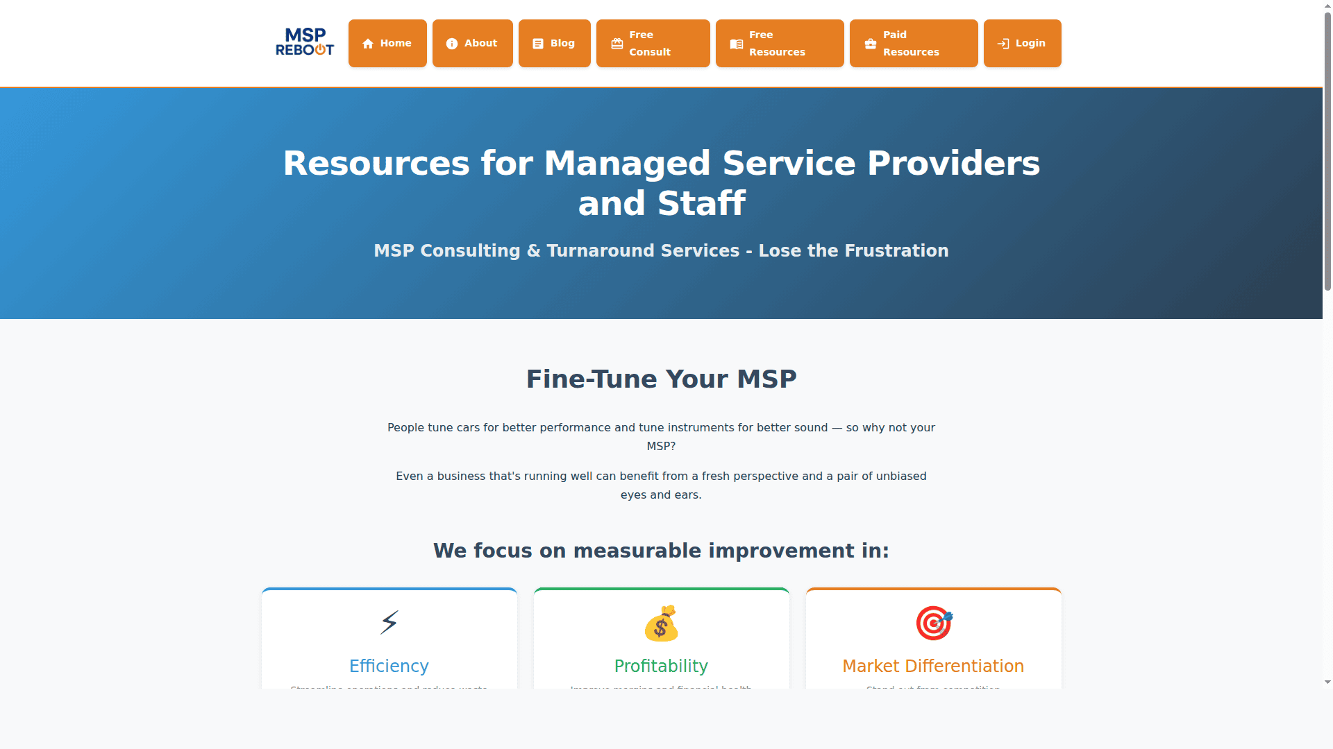 MSP Reboot Screenshot